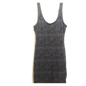 Gray tribal print fitted dress - VS Pink